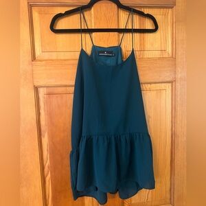 Tuckernuck Pomander Place Malachite Kieran Peplum Tank, NWOT, XL